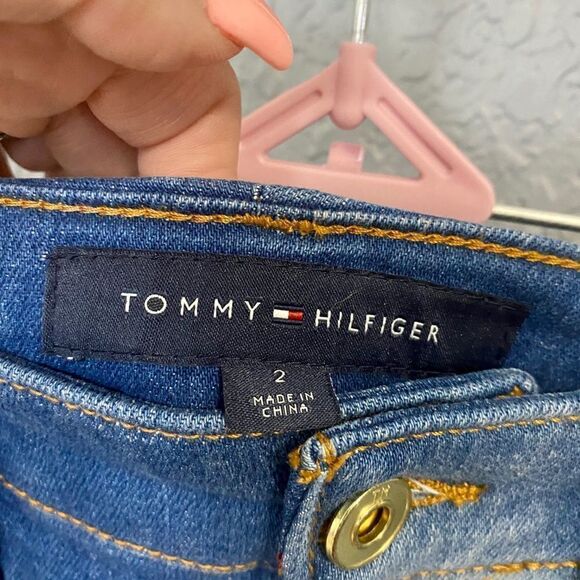 Tommy Hilfiger Patchwork Denim Mini Skirt - Picture 9 of 9